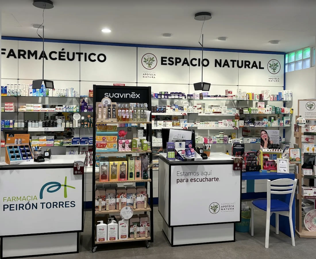 Mostradores de atención y Espacio Natural de la farmacia